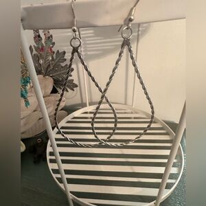 Goldie Lew Sterling Silver Twisted Wire Earrings